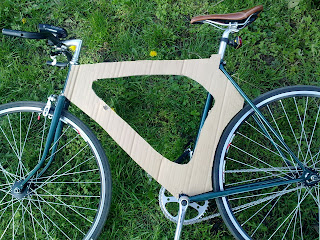 Building a wooden bike.: Frame template.