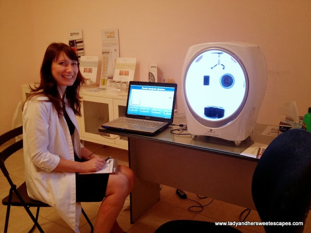 Purity Med Spa's skin analysis machine