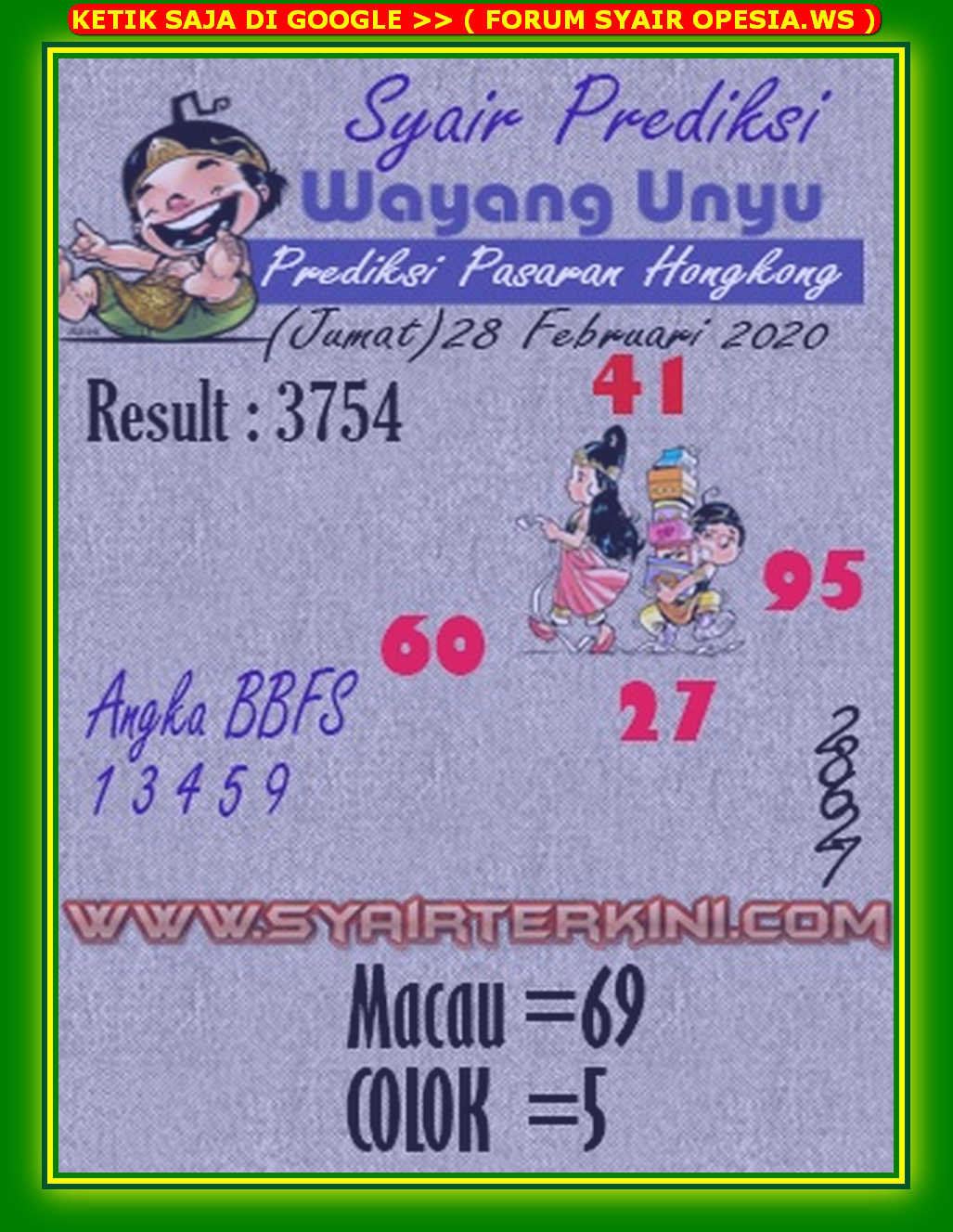 1 New Message Kode Syair Hongkong 28 Februari 2020 Forum Syair Togel Hongkong Singapura Sydney