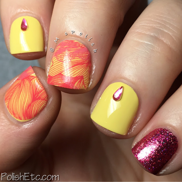 Yellow and Pink Skittlette - #31DC2016Weekly - McPolish