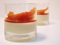 Panna Cotta de Miel con Membrillos Especiados
