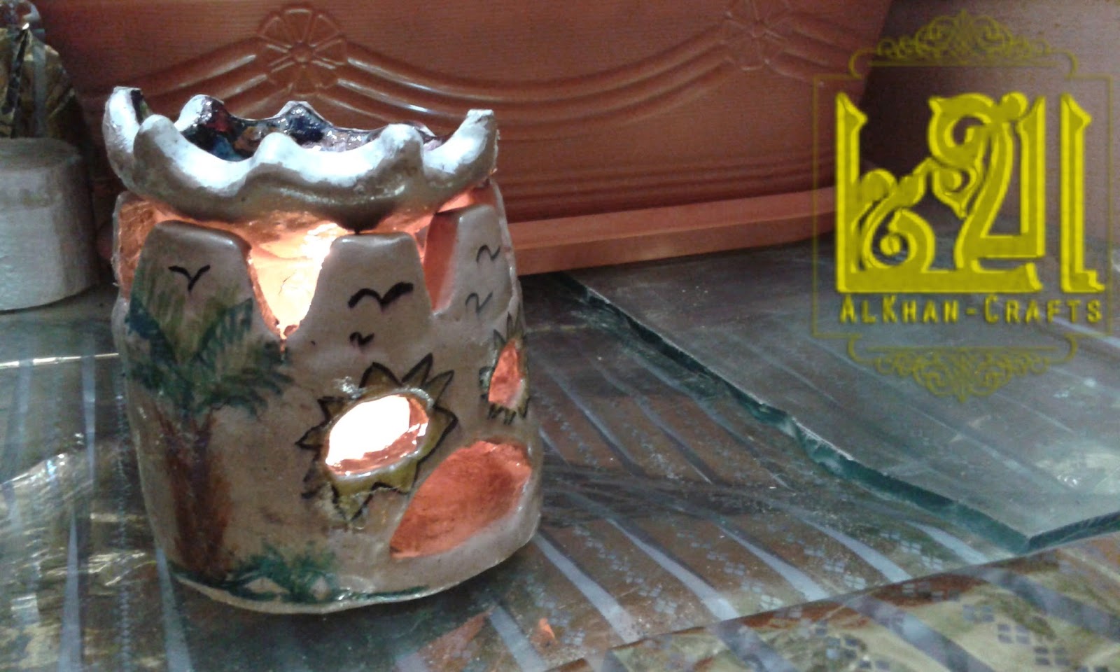 Al KHAN CRAFTS: الطمى الاسوانى و فواحة من الفخار (بدون فرن )
