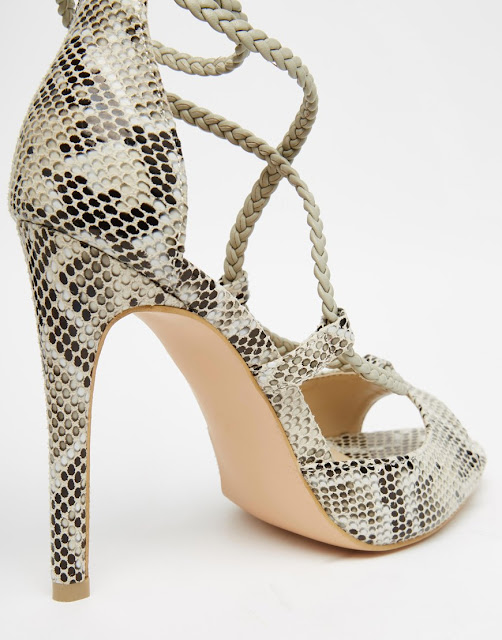 ASOS Daisy Street Tassel Lace Up Heeled Sandals I Dream In Stilettos