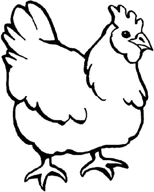 Free Chickens Coloring Pages Ideas Animals title=