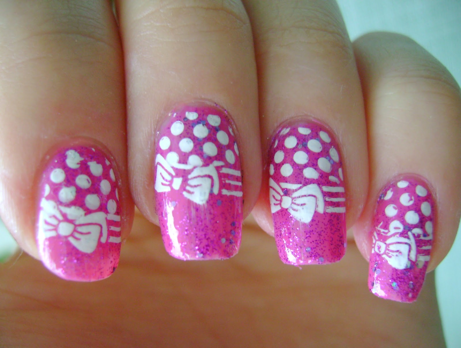 10. Polka Dot Acrylic Nails with Matte Finish - wide 3