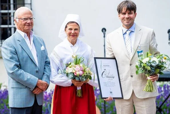 Queen Silvia, Crown Princess Victoria, Princess Madeleine attended presentation of Öland Inhabitant Award at Solliden Palace
