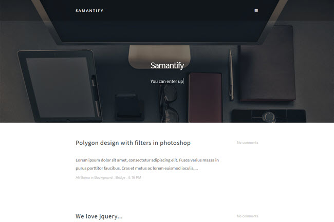 Samantify - Responsive Blogger Template Samantify - Responsive Blogger Template