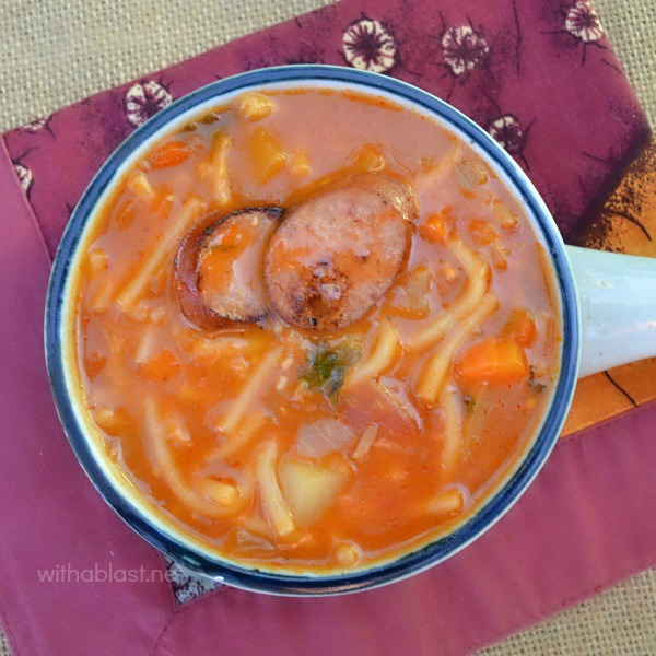 Thick, rich and so delicious simple Minestrone soup on a cold day – best comfort food, especially served with crusty bread