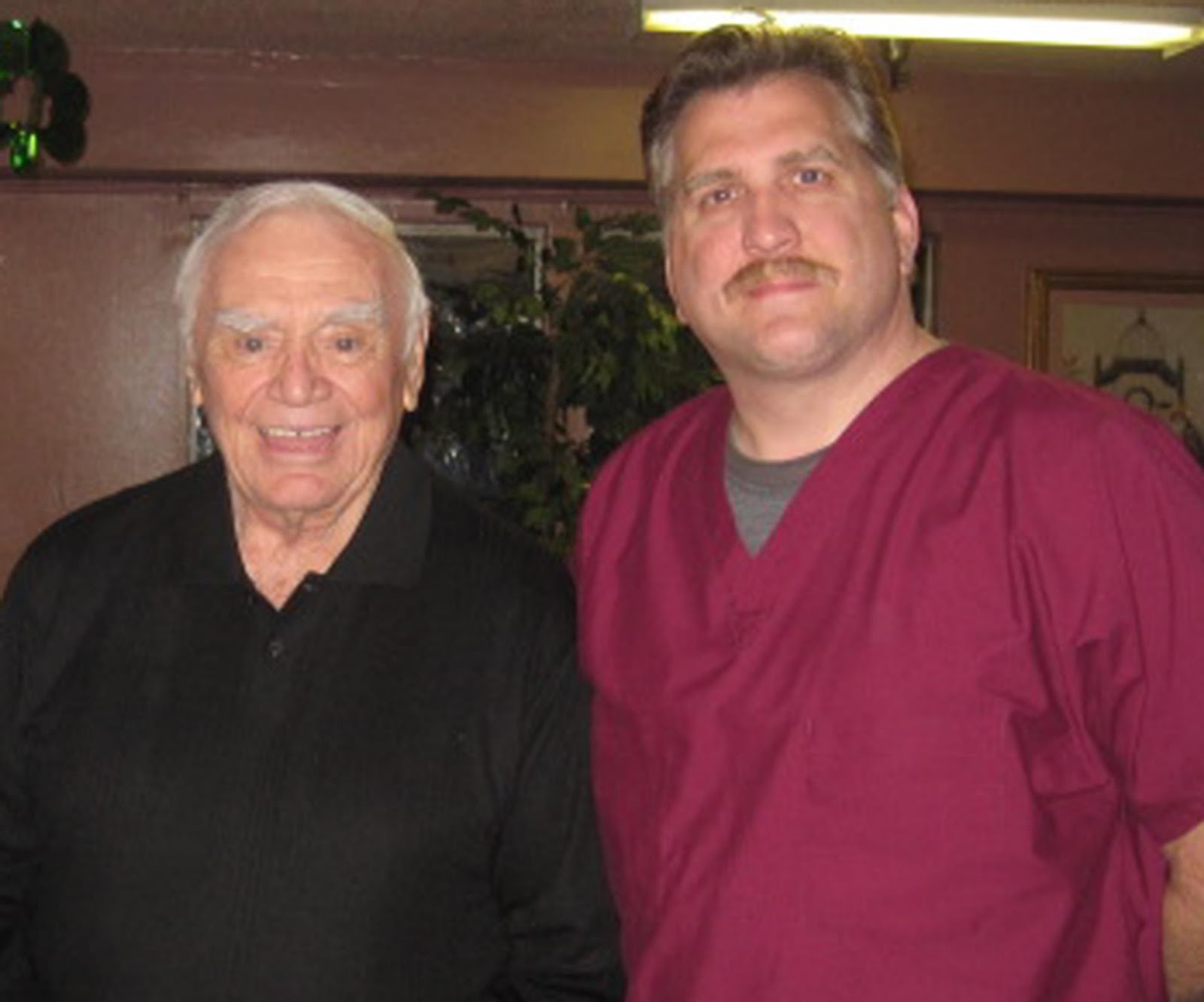 With Ernest Borgnine....one of my all time favorite actors!