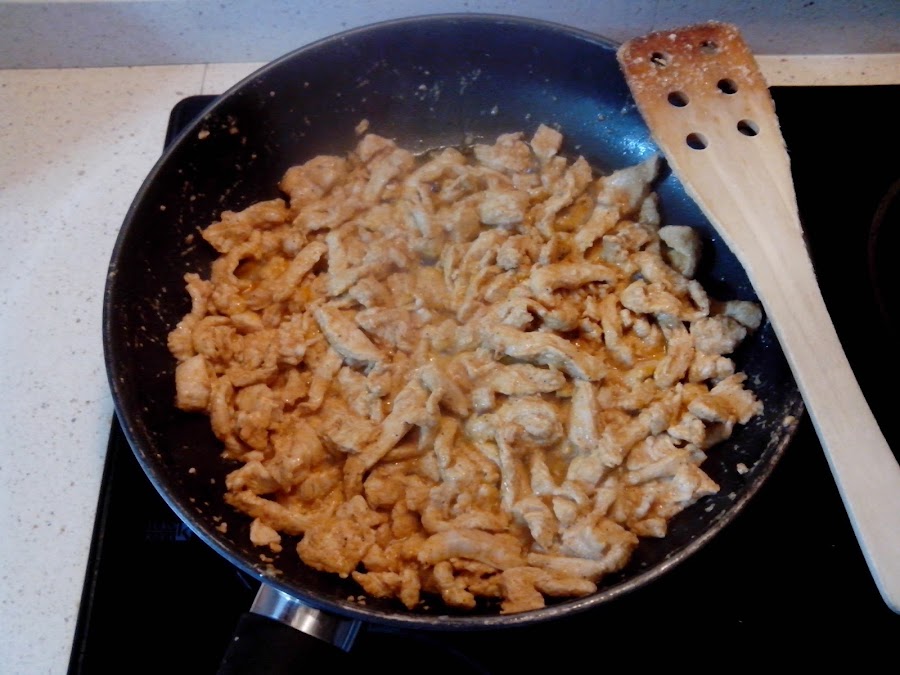 fotografía del pollo frito