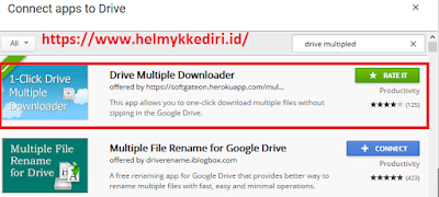 Cara download banyak file digoogle drive c