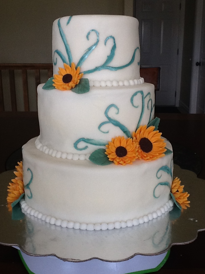 Citrus Spice Bakery Lemon Blueberry Wedding Cake