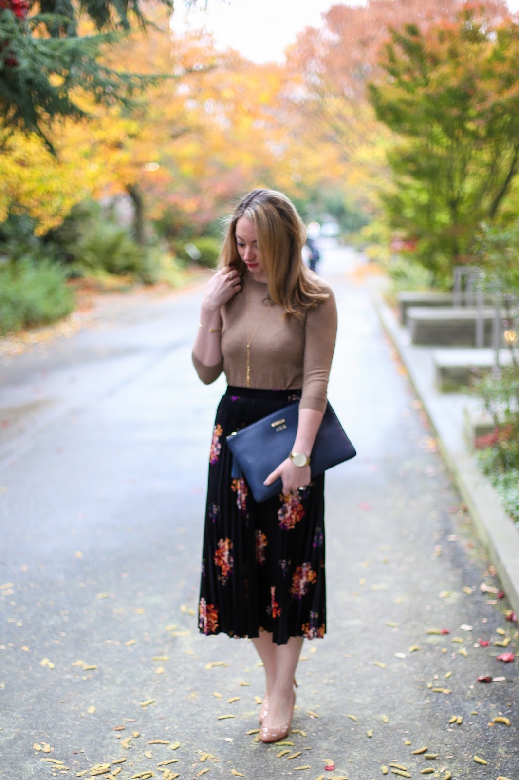 Velvet Midi Skirt