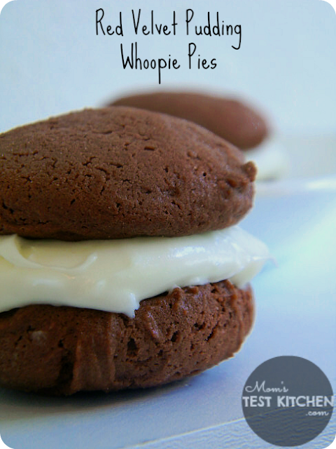 Red Velvet Pudding Whoopie Pies