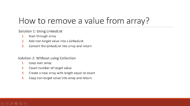 2 ways to remove an element from array in Java