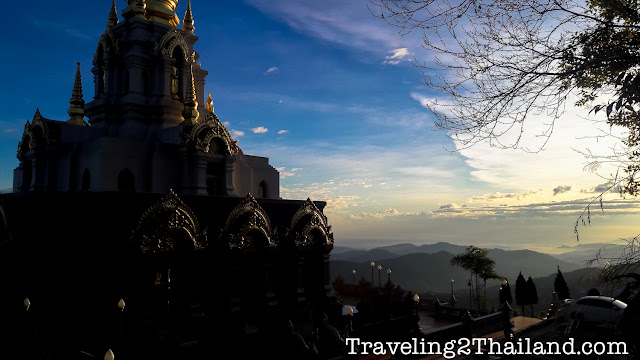 Sunrise over Doi Mae Salong in North Thailand Traveling in North Thailand