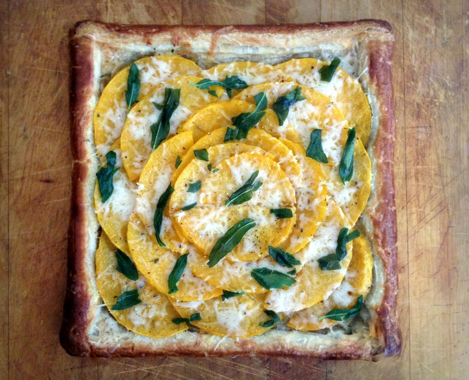 Deva's Dish Butternut Squash and Caramelized Onion Tart