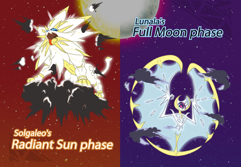 Solgaleo representa o que e a Lunala o que representa