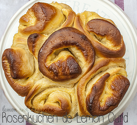 Rosenkuchen de Lemon Curd