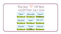 #JOSTTT007 July 2019 Challenge Board - Designed by Laura Awsom Geffert