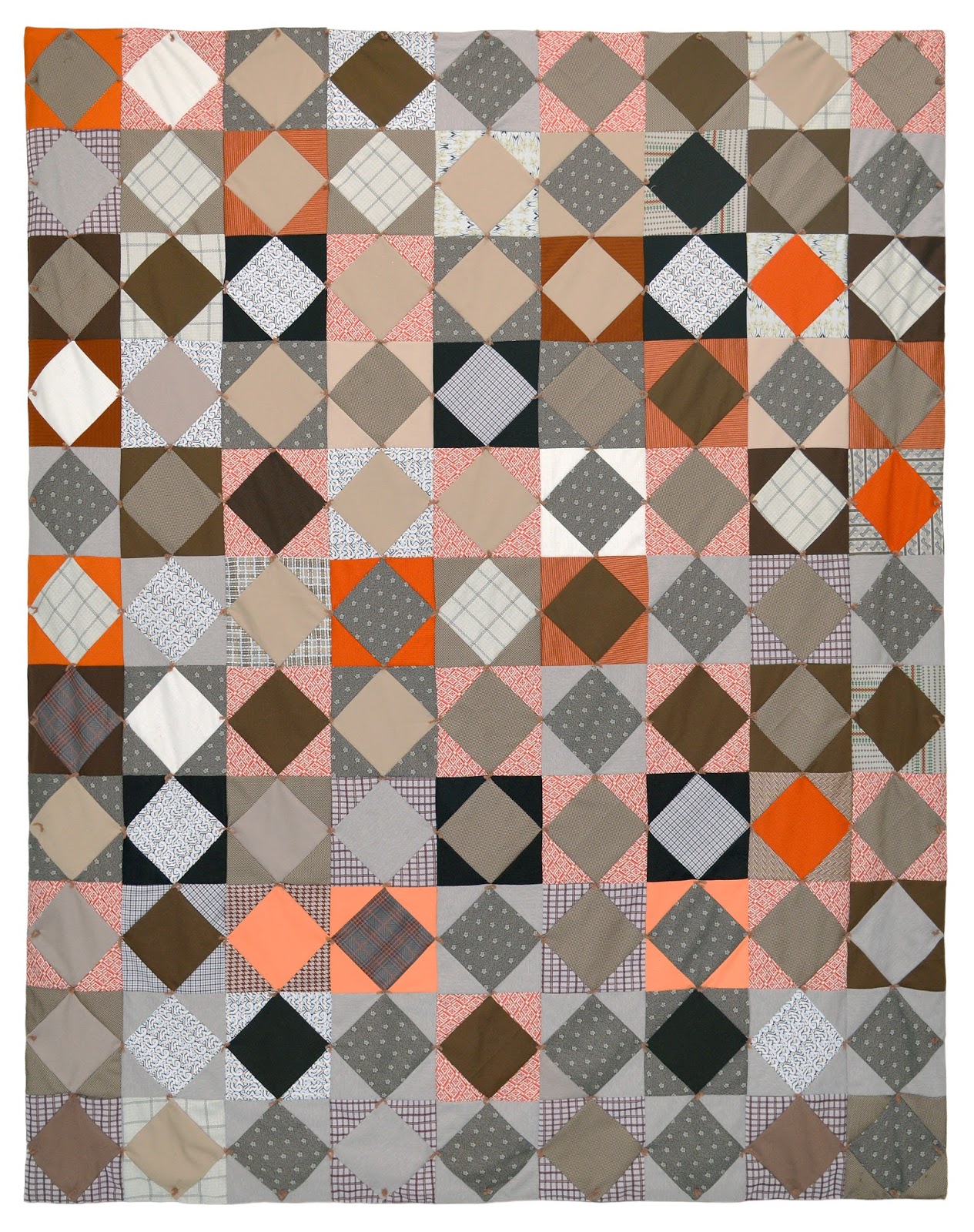 Wonkyworld earthy polyester quilt