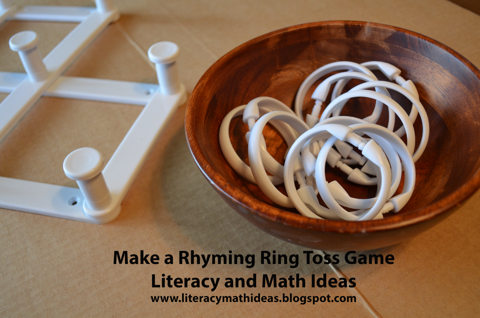 Literacy & Math Ideas Make a Rhyming Ring Toss Game