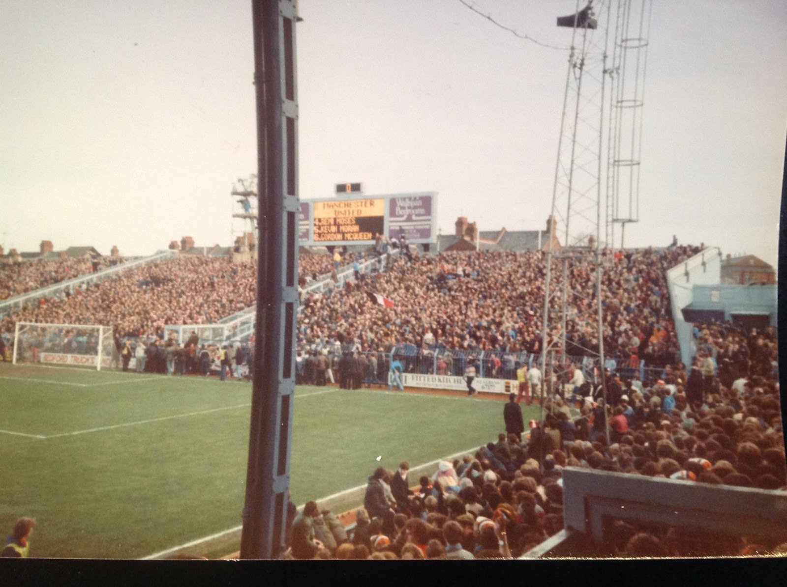 Football Hooligan Pictures THREE PICTURES Luton v Manchester United 1983