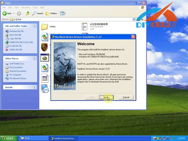 etka 7.5 installation