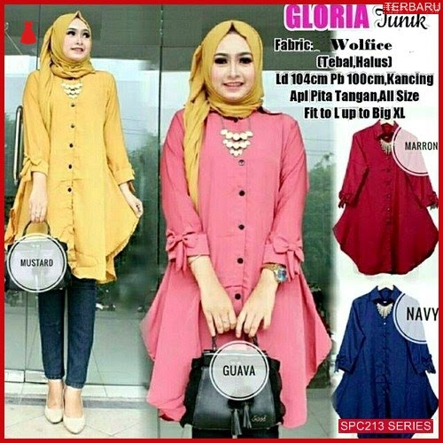 SPC213G63 Gloria Tunik Twiscone Bhn Atasan Muslim Wanita | BMGShop