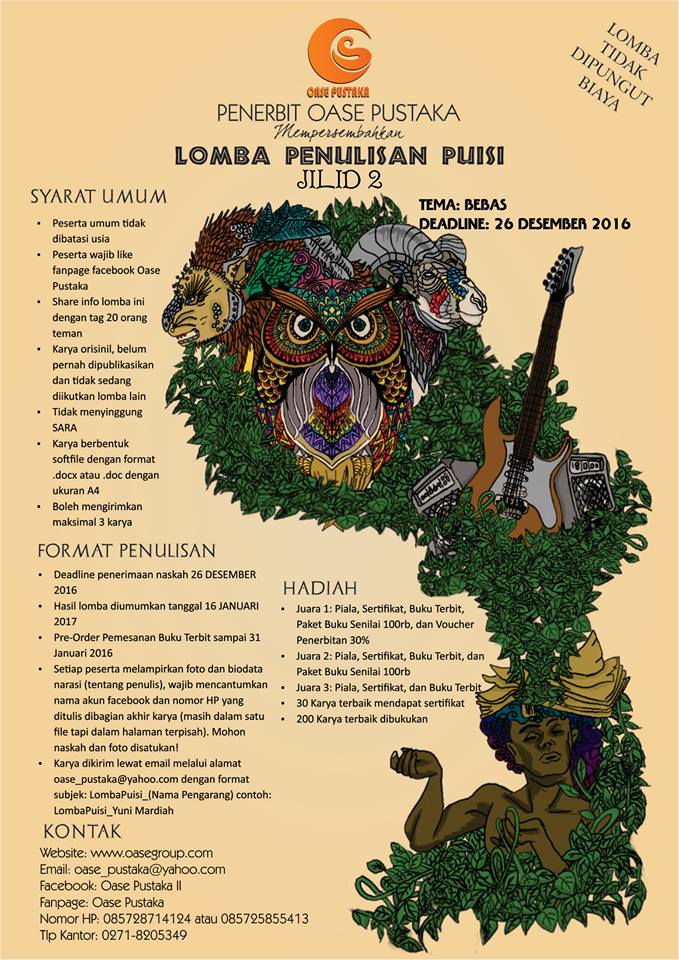 Info Lomba Cerpen 2016 Sketsa