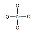 The CrO4-2 atoms connected with single bonds