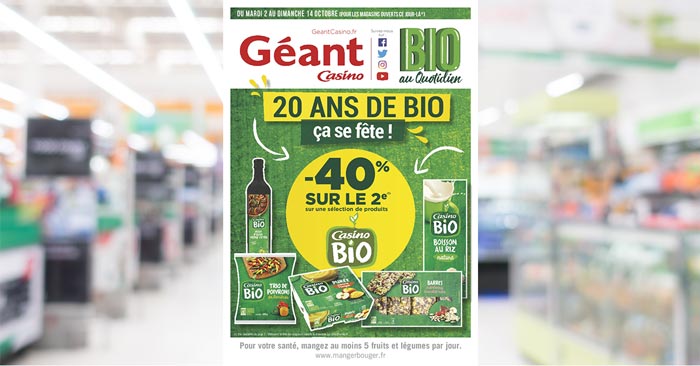 Catalogue Géant Casino Du 2 Au 14 Octobre 2018