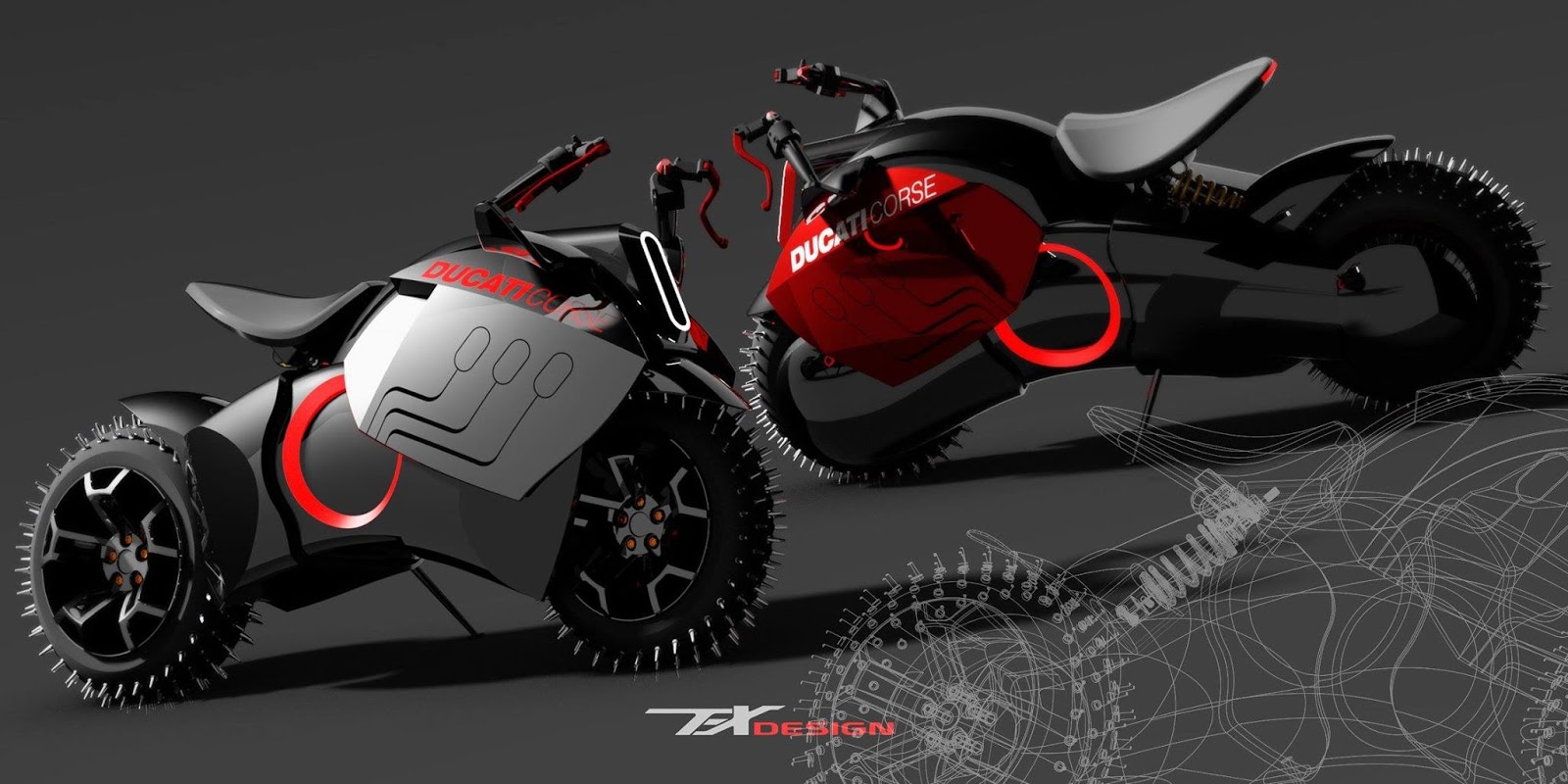 If Ducati Makes Electric Motorcycles Rendering Image Of Ducati Electric Motorcycles By Paolo Tesio Picture From Http Bit Ly 1ych9ac
