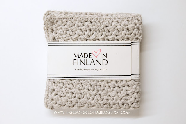 Virkad disktrasa - Crocheted dishcloth - Handmade in Finland - virkattu tiskirätti