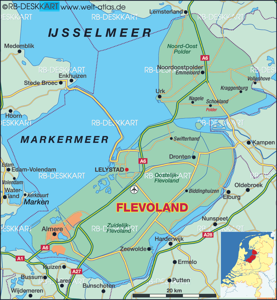 Flevoland City Map Pictures | Map of Netherlands, Holland, Nederland