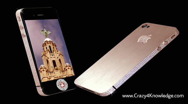 Diamond rose iphone World's expensive mobile phone