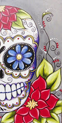 sugar skulls painting skull happy canvas artwork workshop drawings candy drawing awesome dead discover