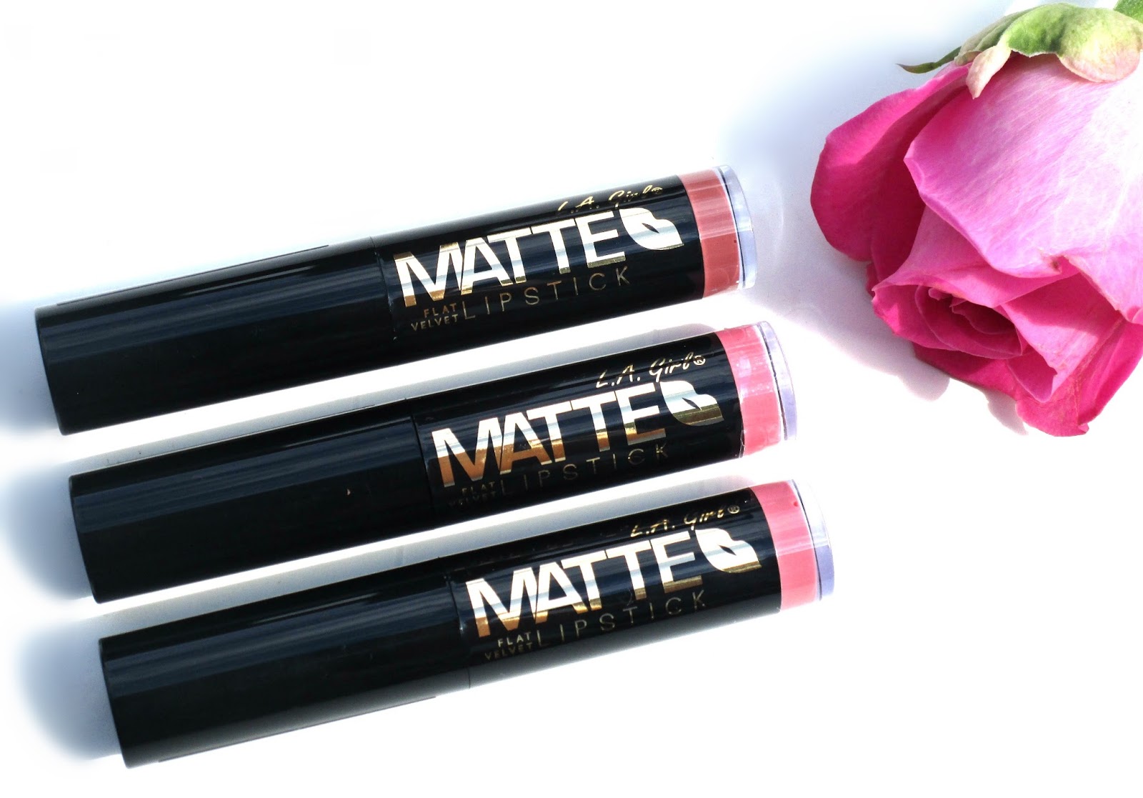 LA Girl Flat Velvet Matte Lipsticks Reviewed