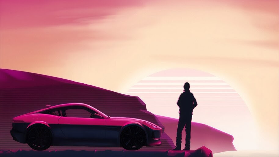 Synthwave, Digital Art, 4K, #4.1993