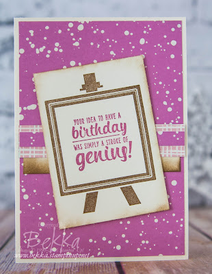 Sweet Sugarplum Painters Pallet Birthday Card made using products from Stampin' Up! UK - buy Stampin' Up! UK here