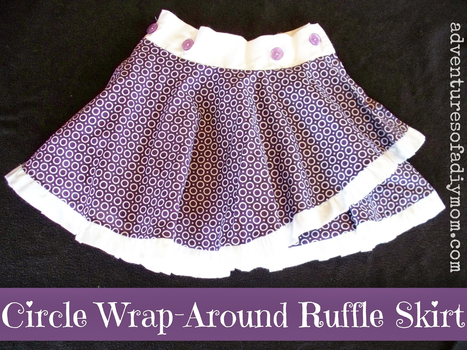 How to Make a Circle Wrap-Around Ruffle Skirt - Adventures of a DIY Mom