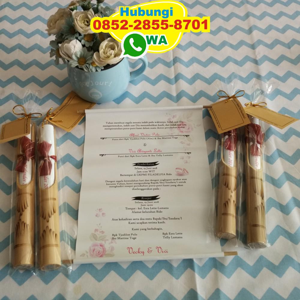 Undangan Gulung Bambu Separuh Kertas Full Colour Souvenir Pernikahan jpg (1000x1000)