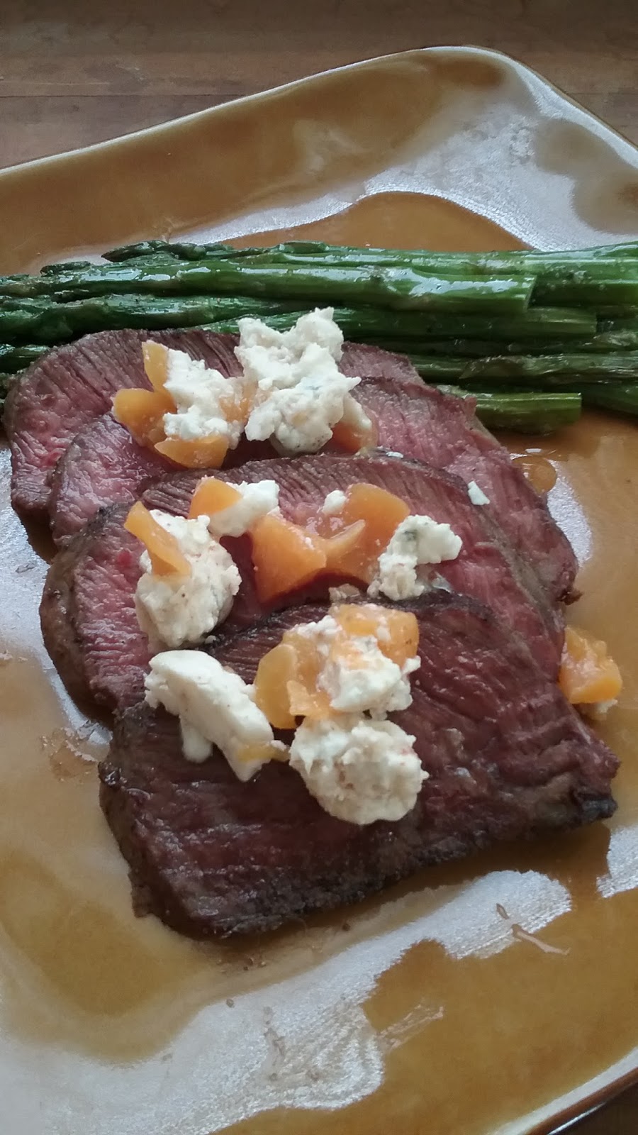 BLOG BY BINNS Steak With A Peach Blue Cheese Butter