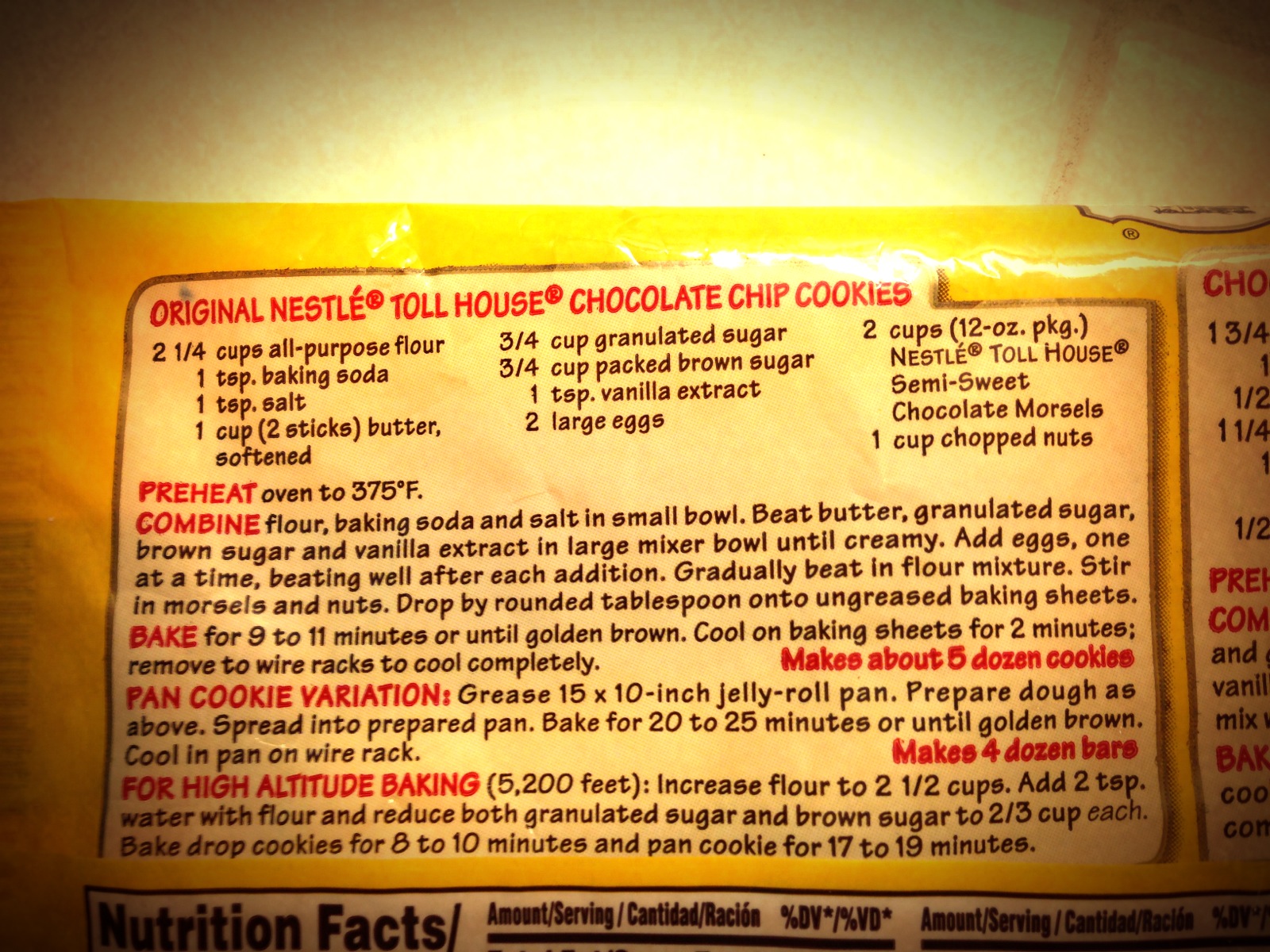 Nestle Toll House Cookie Recipe - House Cookies