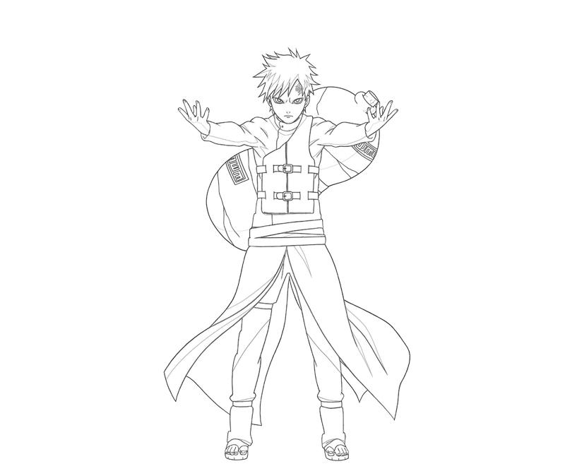 gaara coloring pages - photo #2