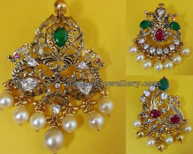 Light Weight Pendant Sets by Mohini Jewellers Jewellery Designs
