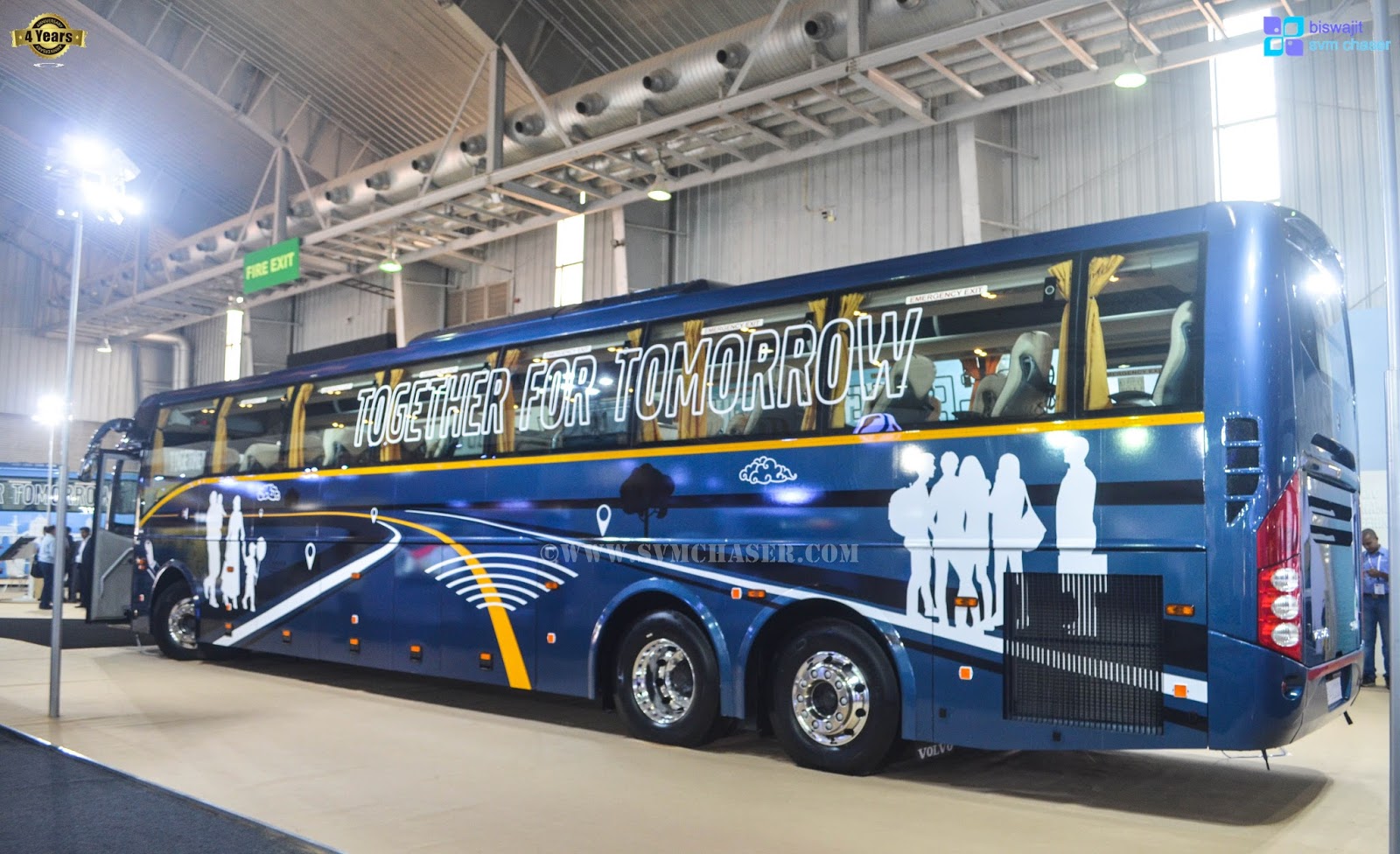 VOLVO B11R (Exteriors) Part 4 - Bus World India 2016 | Biswajit SVM Chaser