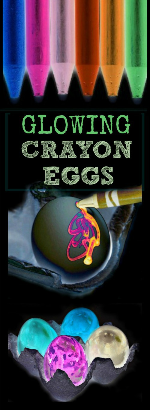 This has to be the COOLEST egg decorating idea ever! Pinning! #eastereggdecorating #eggdyingideas #dyingeastereggs #glowinthedarkeastereggs #glowinthedarkeggs #eastercraftsforkids #easteractivitiesforkids #eastercrafts #easteractivities #craftsforkids #activitiesforkids #eastereggs