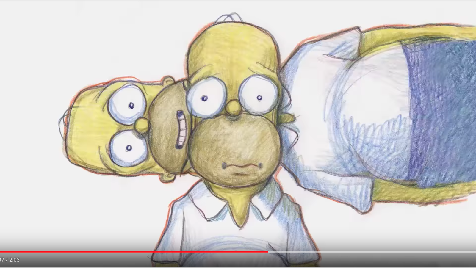 Attempted Bloggery MoCCA Fest 2018 "Your Face" and "Homer's Face" Animation Drawings by Bill