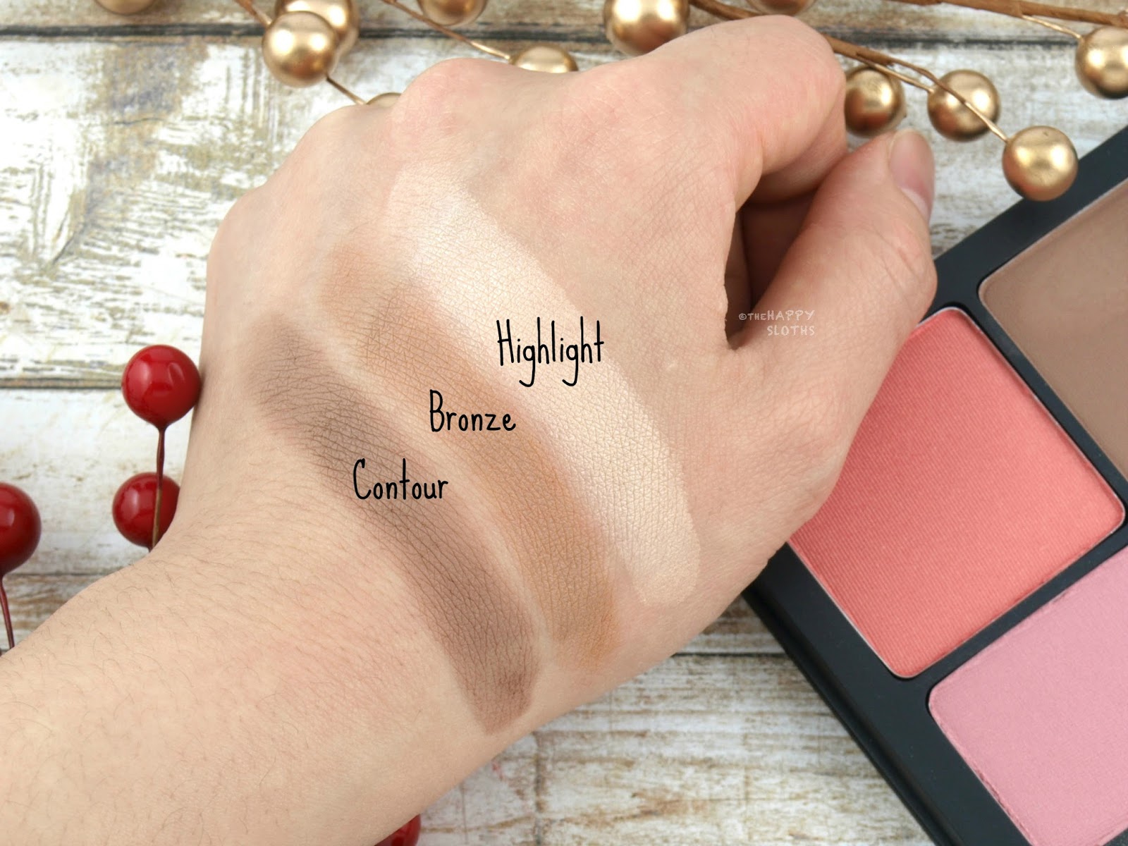 Smashbox Holiday 2017 | Drawn In. Decked Out. Sculpting Cheek Palette: Review and Swatches